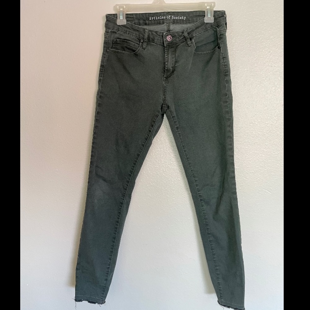 Articles Of Society dark olive pants